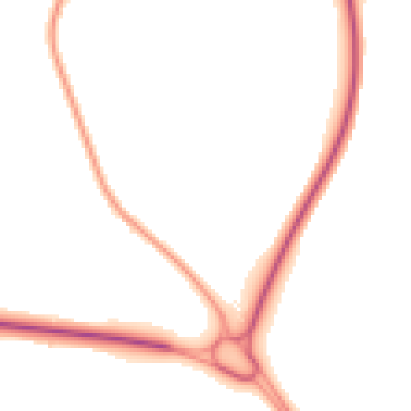 Night-time road noise heatmap for CV34 0AQ