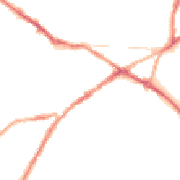 Night-time road noise heatmap for CV34 4AP