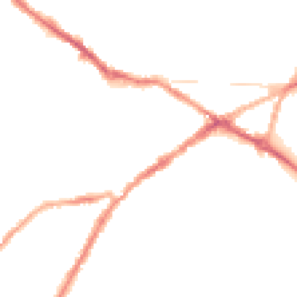 Night-time road noise heatmap for CV34 4BJ