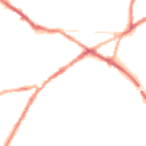 Night-time road noise heatmap for CV34 4BP