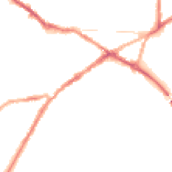 Night-time road noise heatmap for CV34 4BQ