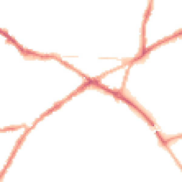 Night-time road noise heatmap for CV34 4BT