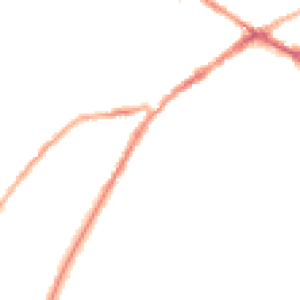 Night-time road noise heatmap for CV34 4DB
