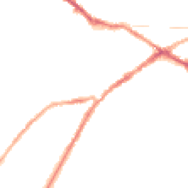 Night-time road noise heatmap for CV34 4DD