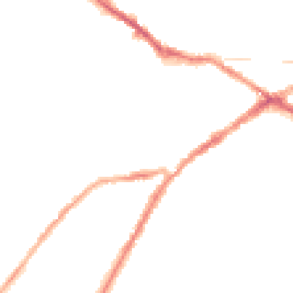 Night-time road noise heatmap for CV34 4DG
