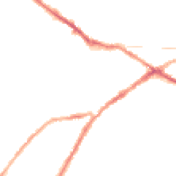 Night-time road noise heatmap for CV34 4DH