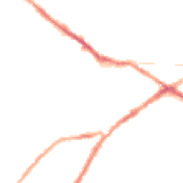 Night-time road noise heatmap for CV34 4DP