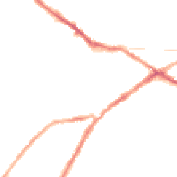 Night-time road noise heatmap for CV34 4DQ
