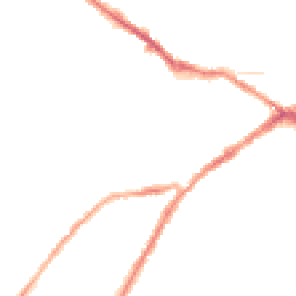 Night-time road noise heatmap for CV34 4DU