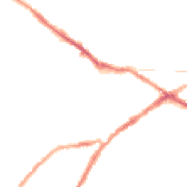 Night-time road noise heatmap for CV34 4DY