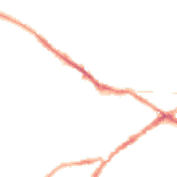Night-time road noise heatmap for CV34 4DZ