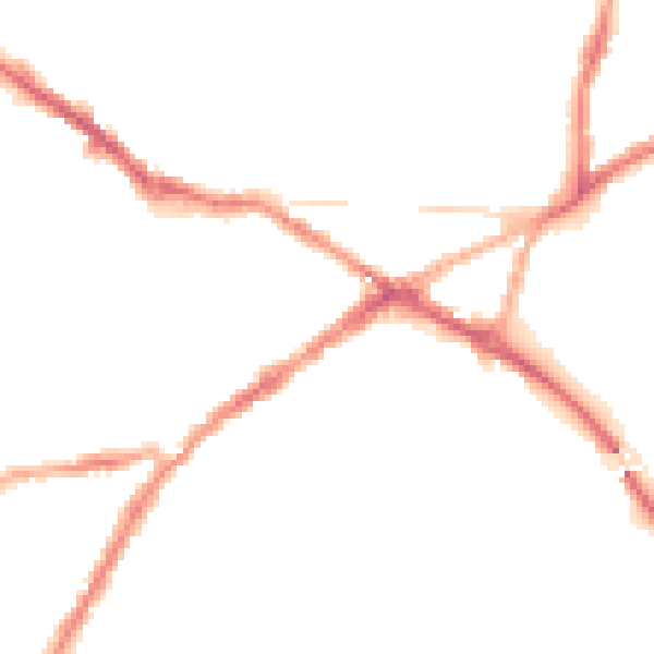 Night-time road noise heatmap for CV34 4EH
