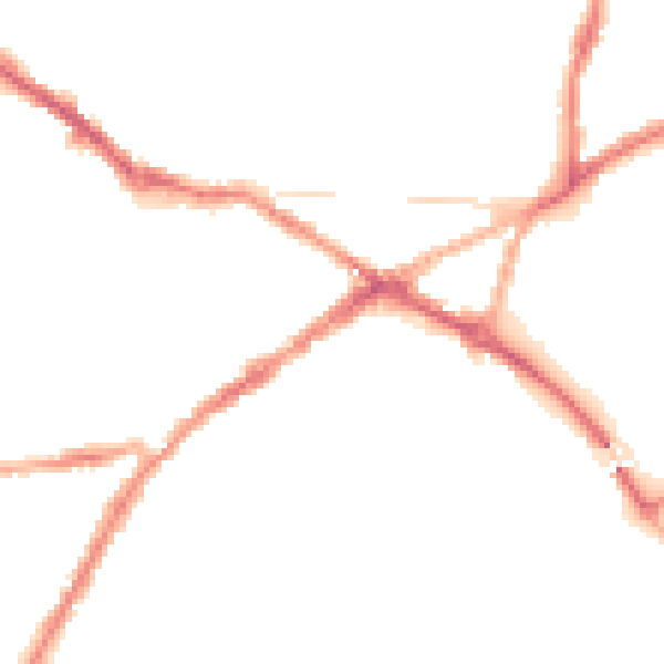 Night-time road noise heatmap for CV34 4EW