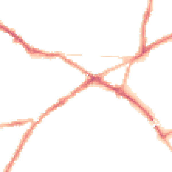 Night-time road noise heatmap for CV34 4EY