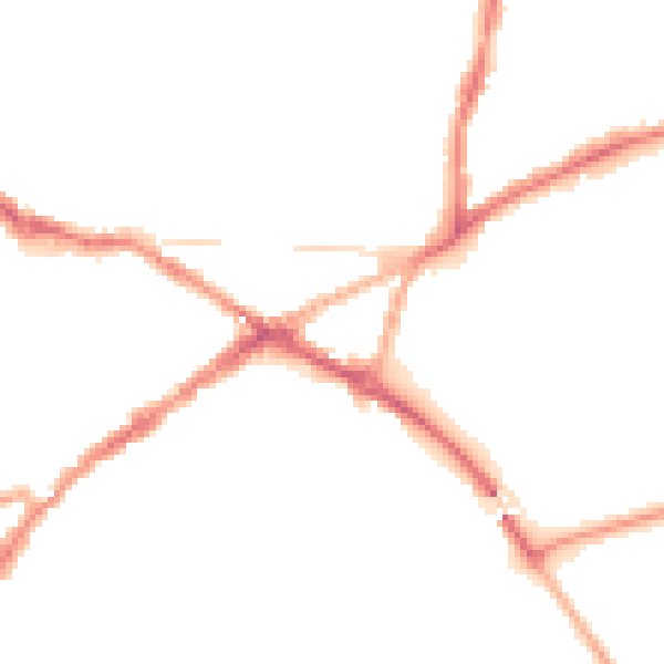 Night-time road noise heatmap for CV34 4HD