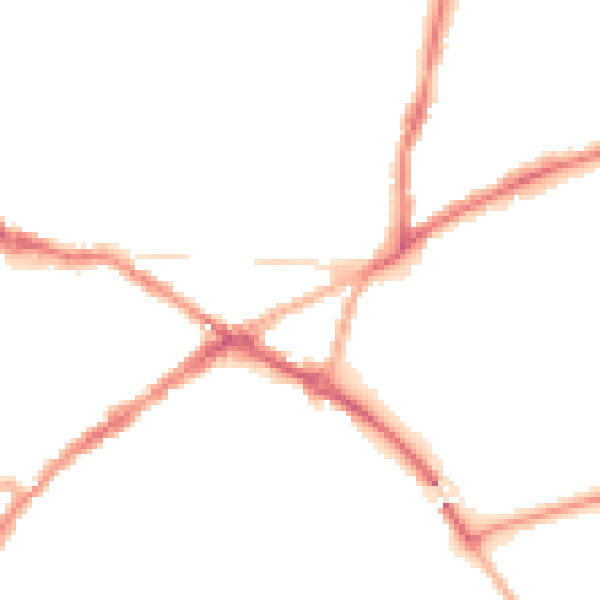 Night-time road noise heatmap for CV34 4JA