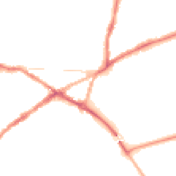 Night-time road noise heatmap for CV34 4JD