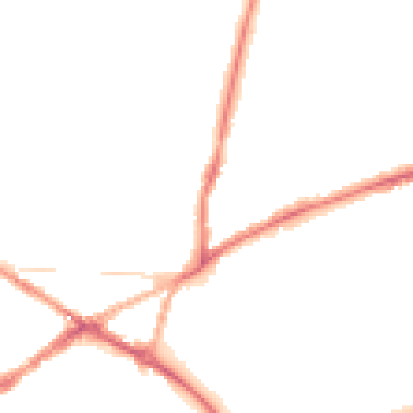 Night-time road noise heatmap for CV34 4LJ