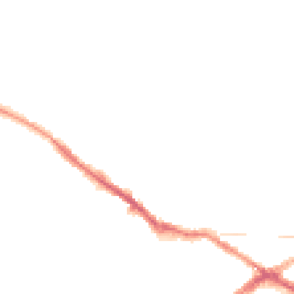 Night-time road noise heatmap for CV34 4LZ