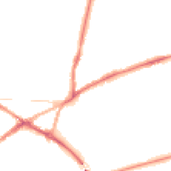 Night-time road noise heatmap for CV34 4NT