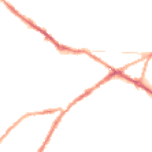 Night-time road noise heatmap for CV34 4RX