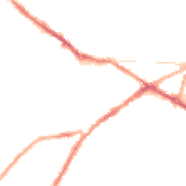 Night-time road noise heatmap for CV34 4SA