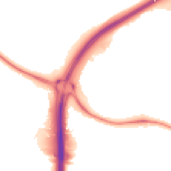 Night-time road noise heatmap for CV34 5AL