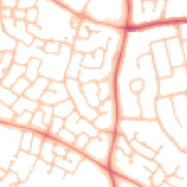 Daytime road noise heatmap for CV34 6GB