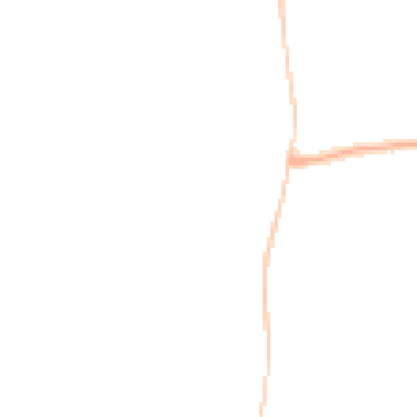 Night-time road noise heatmap for CV34 6GN