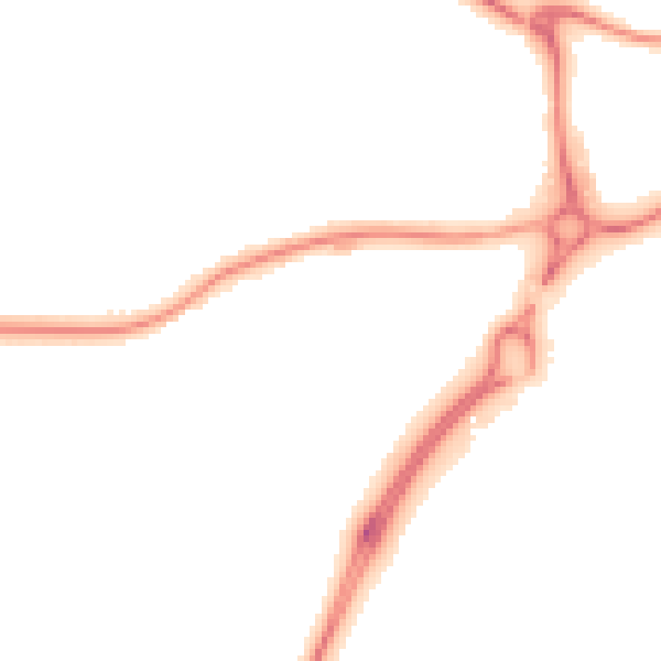 Night-time road noise heatmap for CV34 6LR