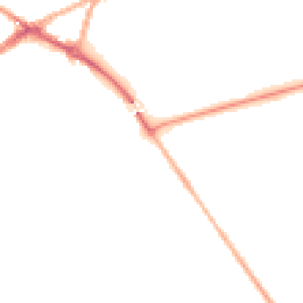 Night-time road noise heatmap for CV34 6PQ