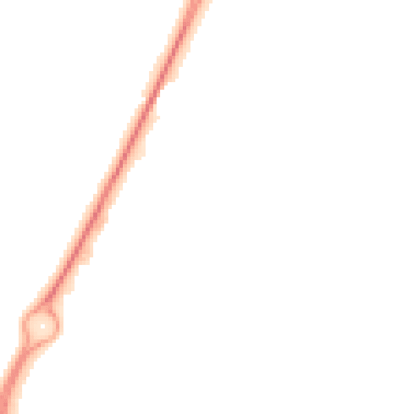 Night-time road noise heatmap for CV34 6TH