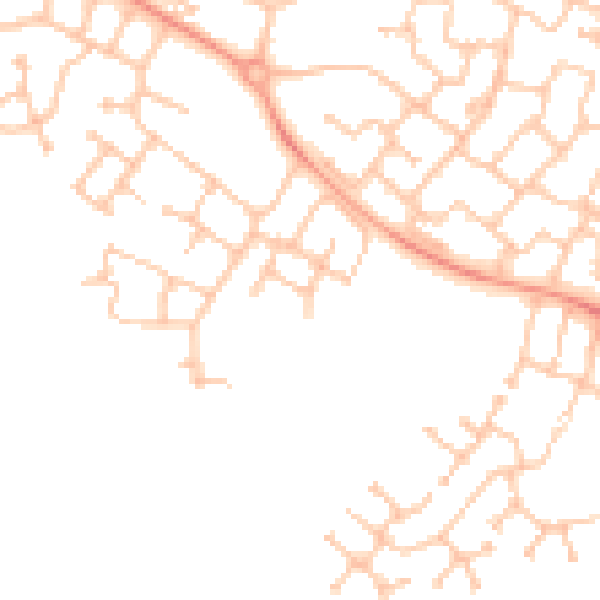 Daytime road noise heatmap for CV34 7AH
