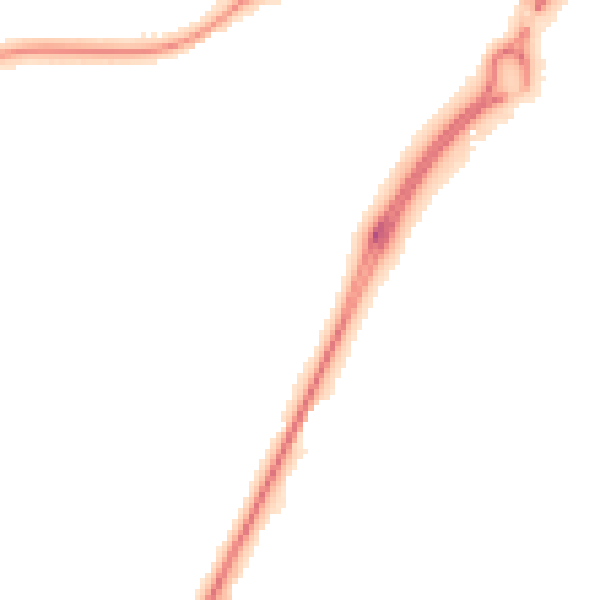 Night-time road noise heatmap for CV34 8AE