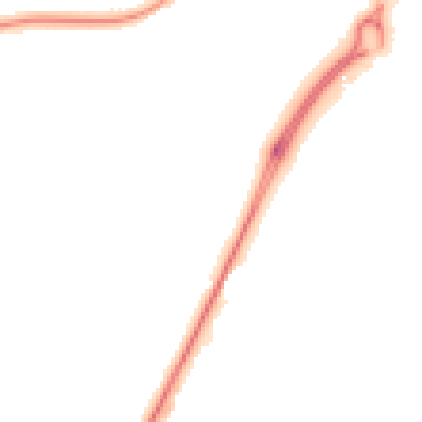 Night-time road noise heatmap for CV34 8AH