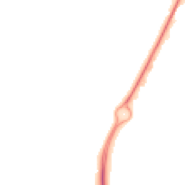 Night-time road noise heatmap for CV34 8BR