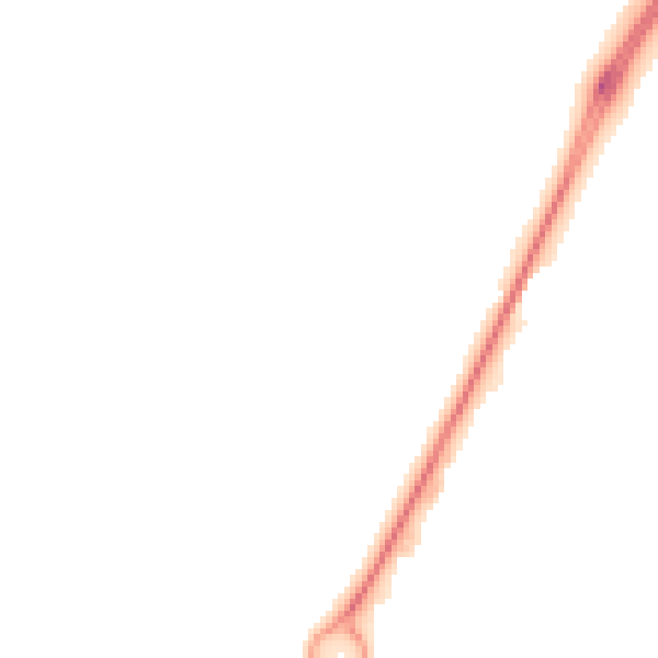 Night-time road noise heatmap for CV34 8BU