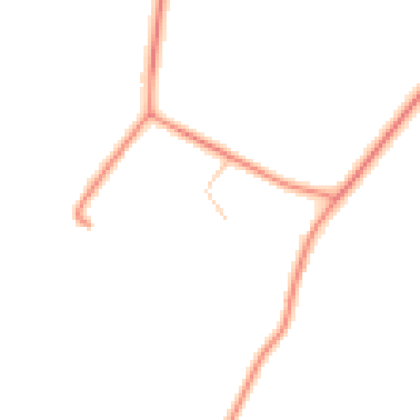Daytime road noise heatmap for CV35 0BY