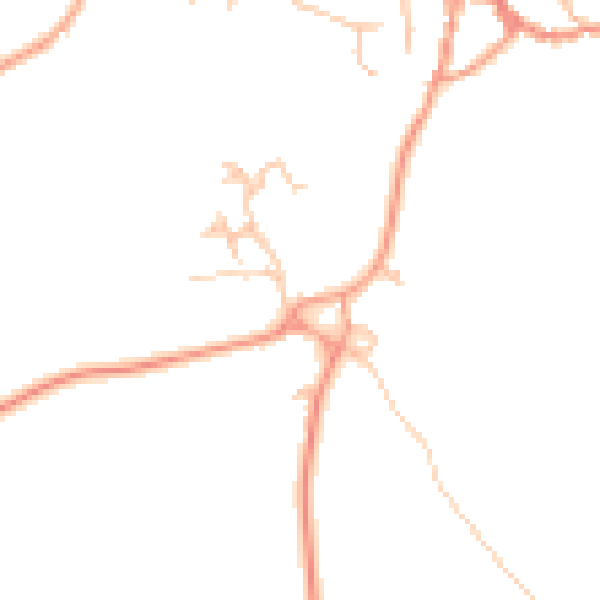 Daytime road noise heatmap for CV35 0DN