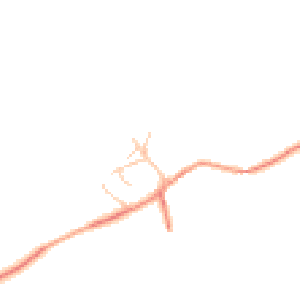 Daytime road noise heatmap for CV35 0NL
