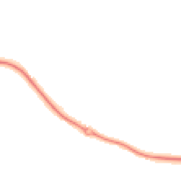 Night-time road noise heatmap for CV35 7TZ