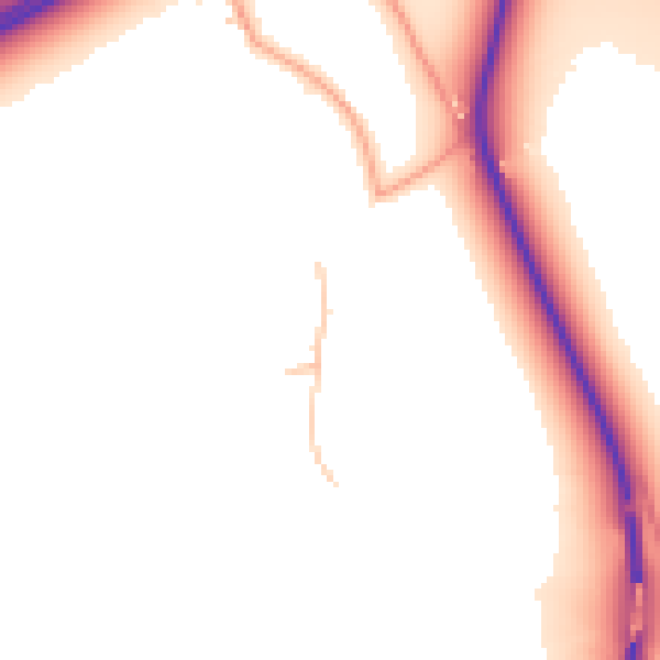 Daytime road noise heatmap for CV35 8AN
