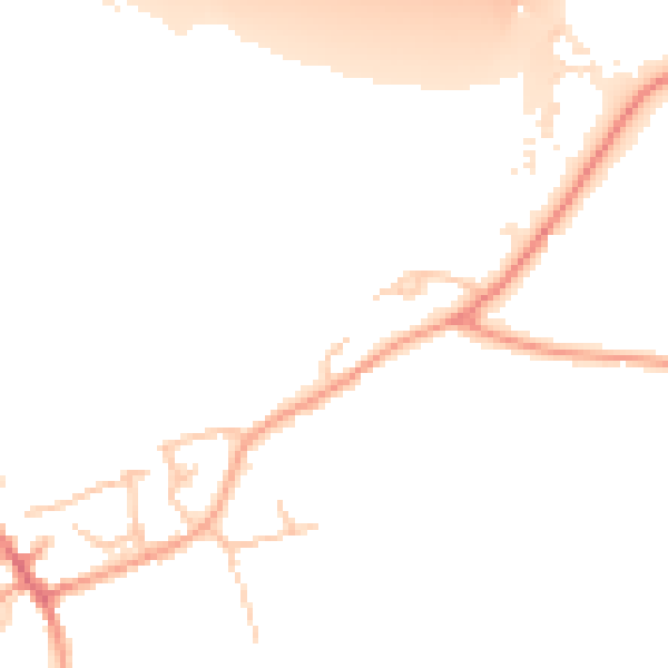 Daytime road noise heatmap for CV35 8BX