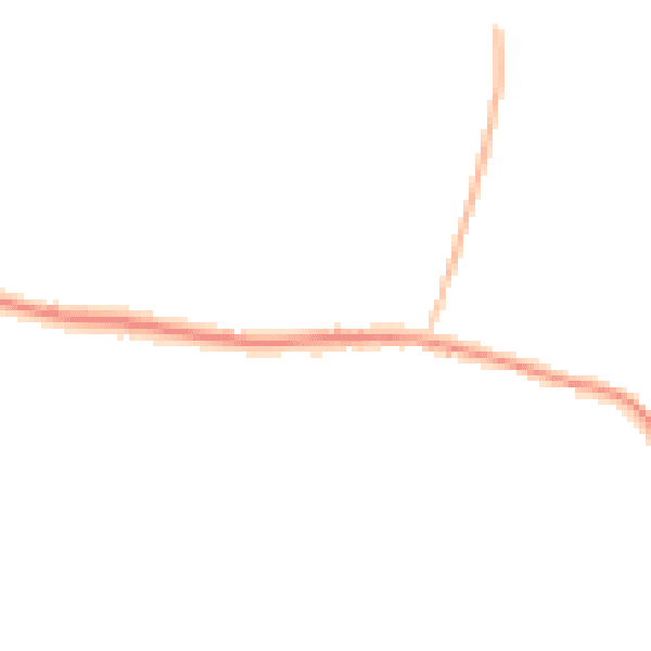 Night-time road noise heatmap for CV35 8LJ