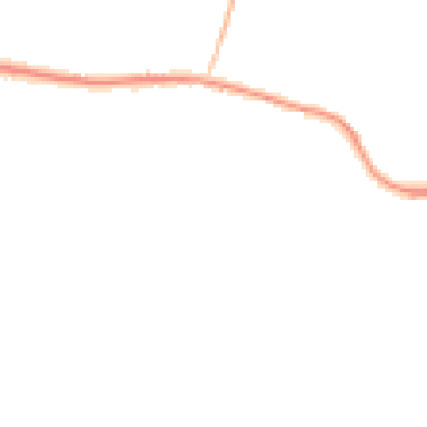 Night-time road noise heatmap for CV35 8PA