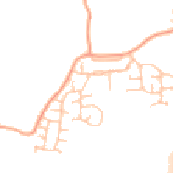 Daytime road noise heatmap for CV35 8SA