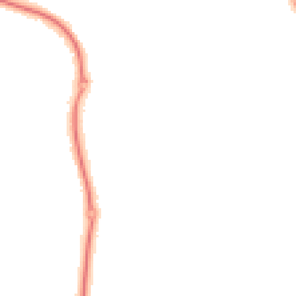 Night-time road noise heatmap for CV35 9UX