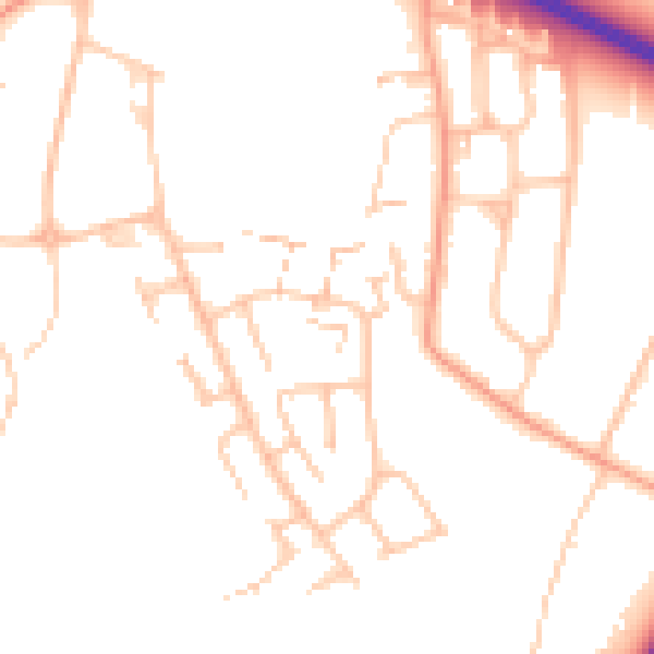 Daytime road noise heatmap for CV4 7DH