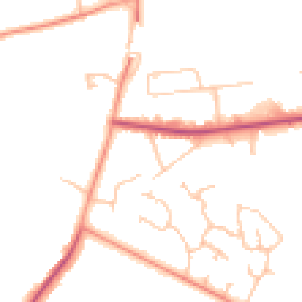 Daytime road noise heatmap for CV4 8AX