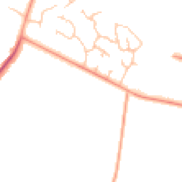 Daytime road noise heatmap for CV4 8NT